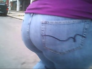 Fatty Nasty arse Jeans Donk